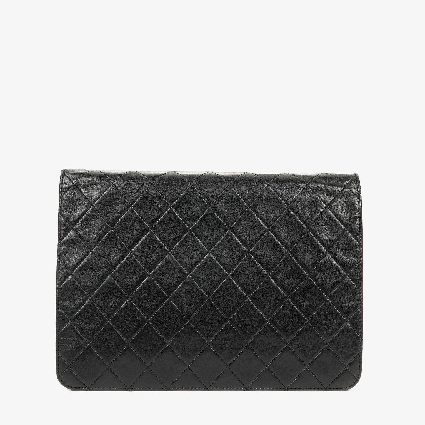 Chanel Medium Classic Single Flap Tasche aus schwarzem gestepptem Lammleder mit 24K vergoldeter Hardware