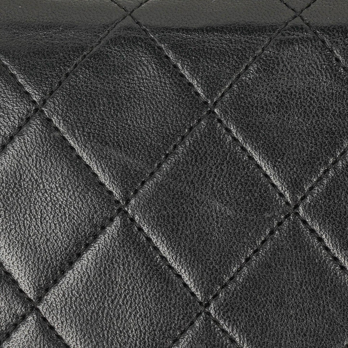 Chanel Medium Classic Single Flap Tasche aus schwarzem gestepptem Lammleder mit 24K vergoldeter Hardware