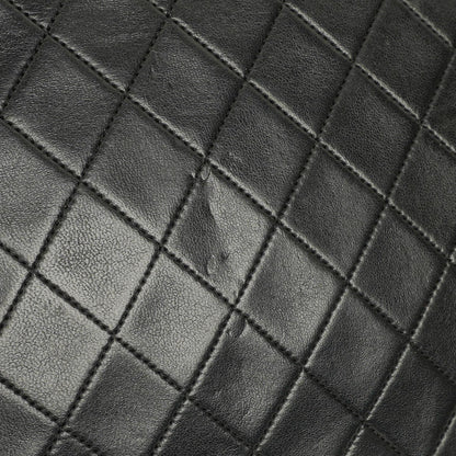 Chanel Medium Classic Single Flap Tasche aus schwarzem gestepptem Lammleder mit 24K vergoldeter Hardware