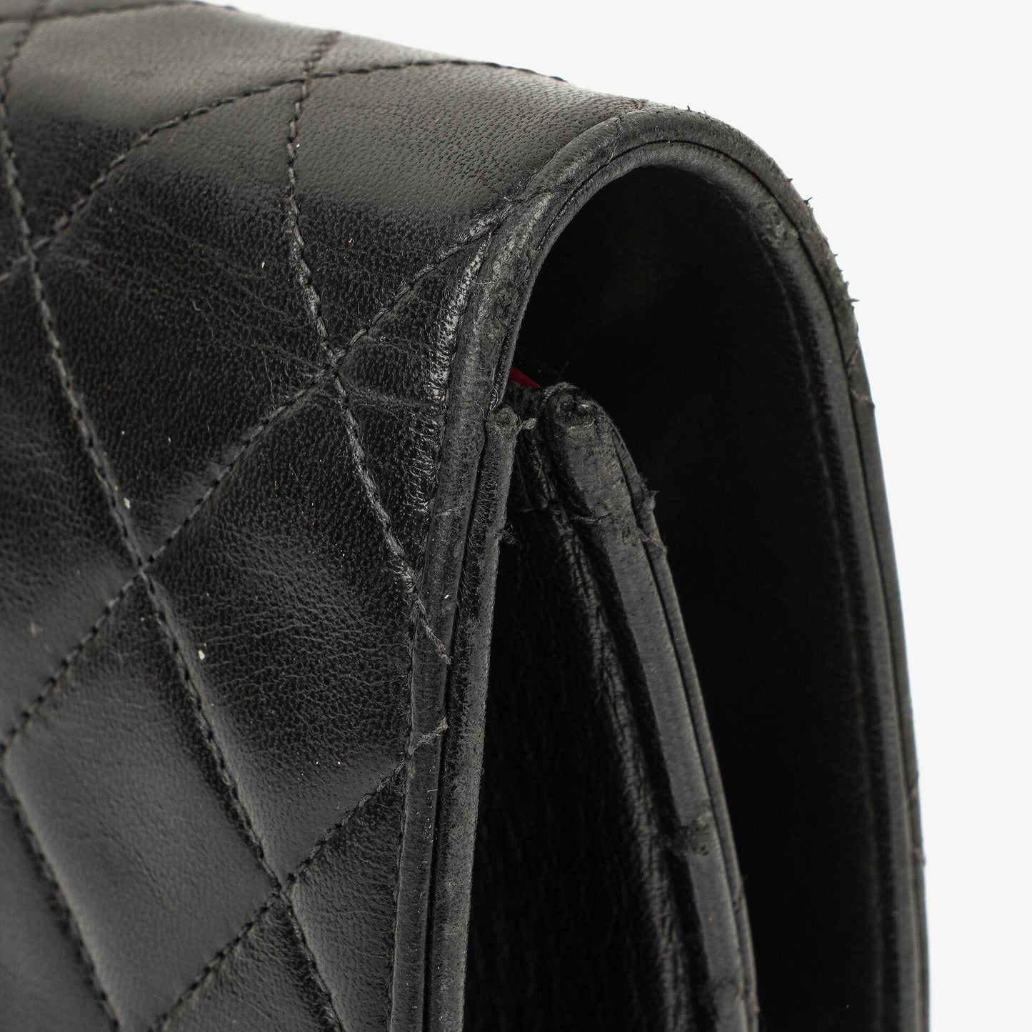 Chanel Medium Classic Einzelklappentasche Schwarz Gepolstertes Lammleder Mit 24K vergoldeter Hardware