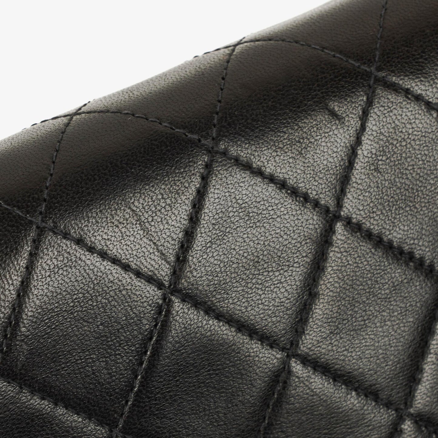 Chanel Medium Classic Single Flap Tasche aus schwarzem gestepptem Lammleder mit 24K vergoldeter Hardware