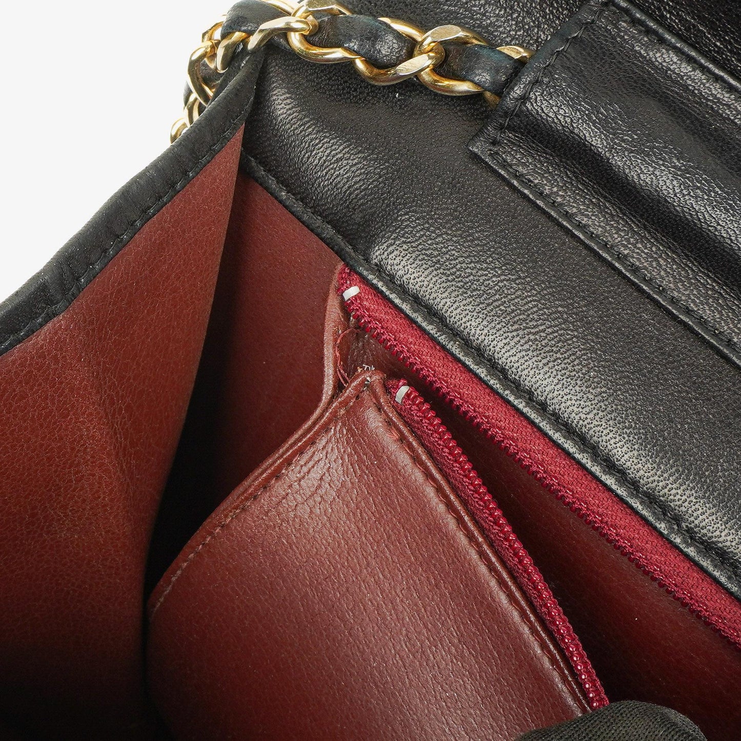 Chanel Medium Classic Single Flap Tasche aus schwarzem gestepptem Lammleder mit goldfarbenen Beschlägen
