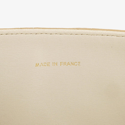 Chanel Medium Classic Single Flap Tasche aus beigem gestepptem Lammleder mit 24K vergoldeten Beschlägen
