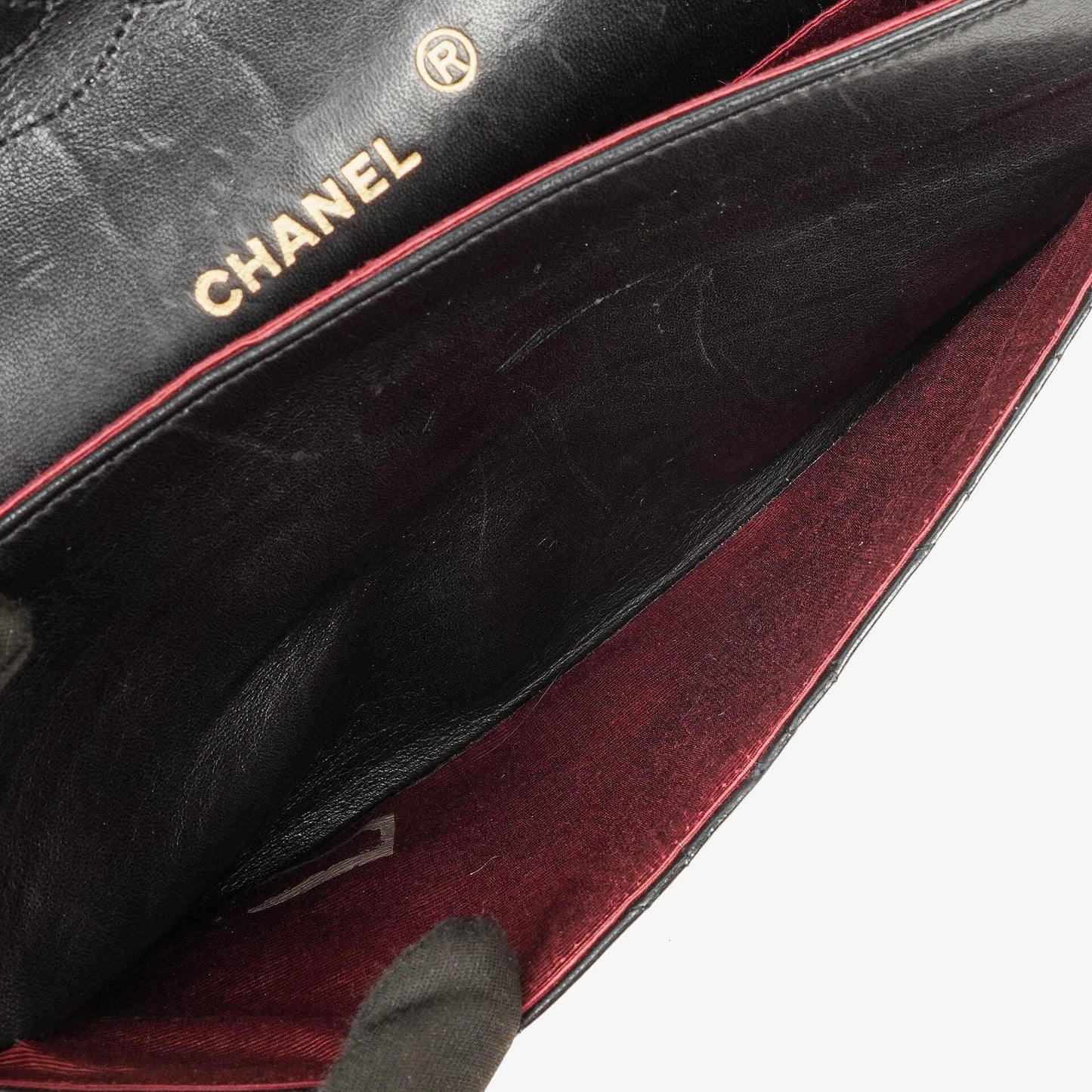 Chanel Medium Classic Vintage Double Flap Tasche aus schwarzem gestepptem Lammleder mit 24K vergoldeten Beschlägen
