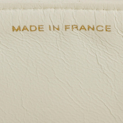 Chanel Medium Classic Vintage Double Flap Tasche aus weißem gestepptem Lammleder mit 24K vergoldeten Beschlägen