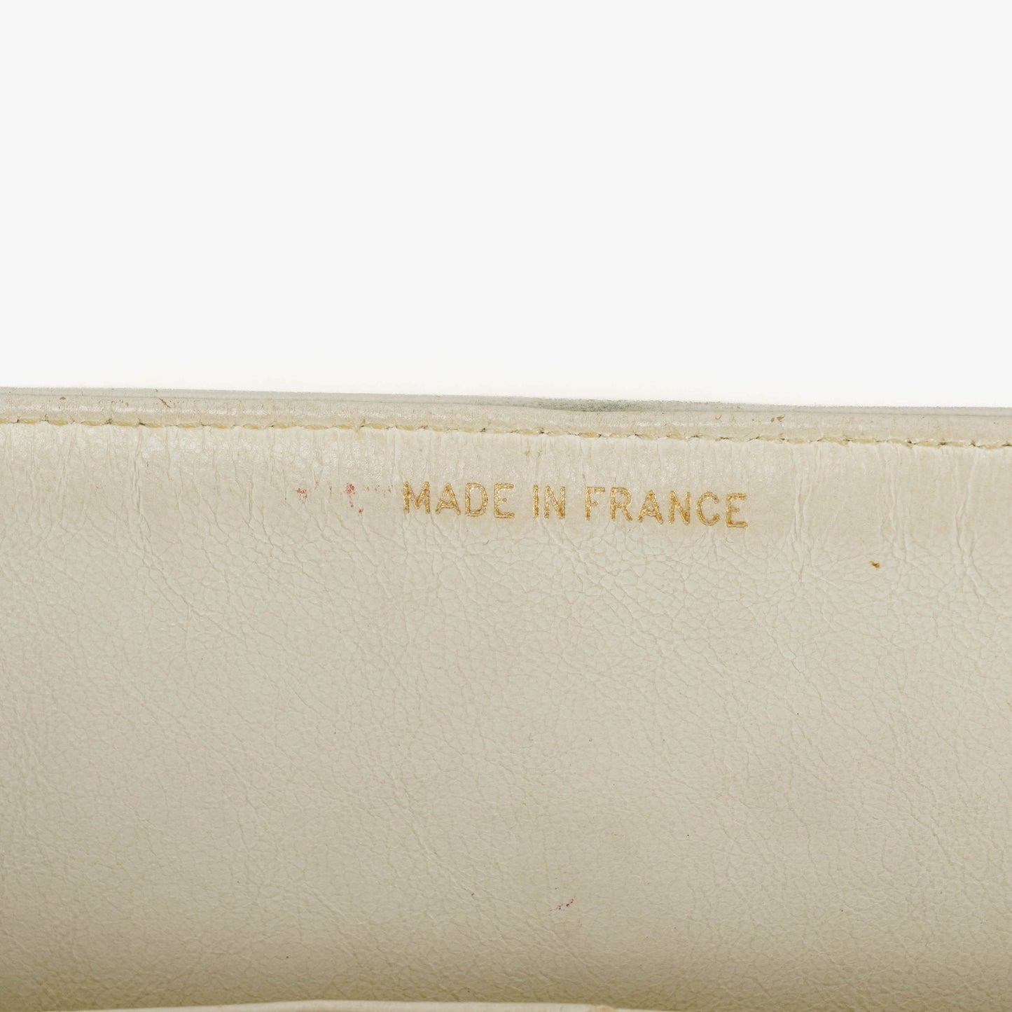 Chanel Mittelgroße Classic Vintage Double Flap Tasche aus gestepptem Lammleder in Weiß mit 24K vergoldeten Beschlägen