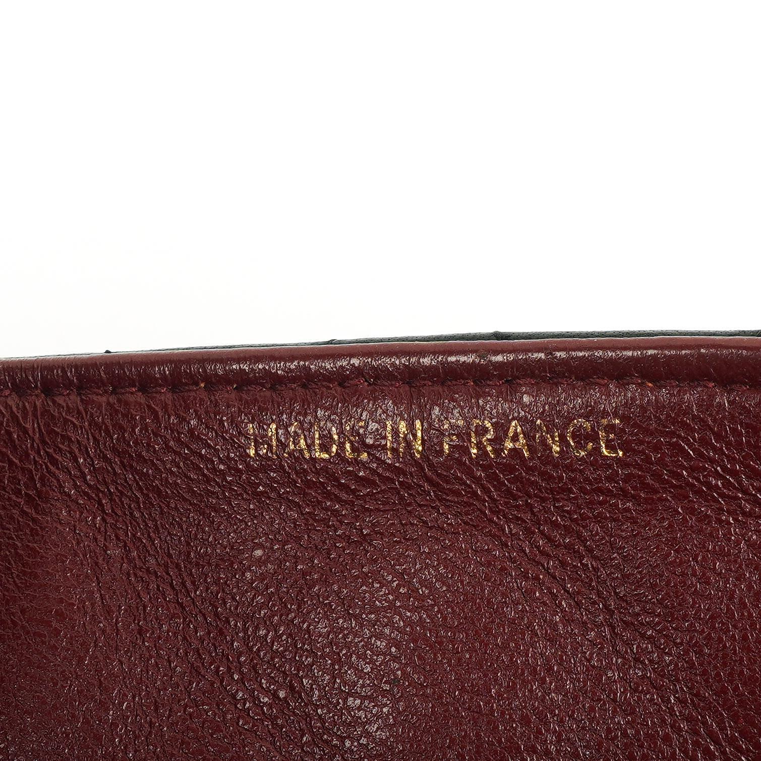 Chanel Mittelgroße Klassische Vintage Single Flap Tasche Gestepptes Lammleder 24K Vergoldete Beschläge, 1989-1991
