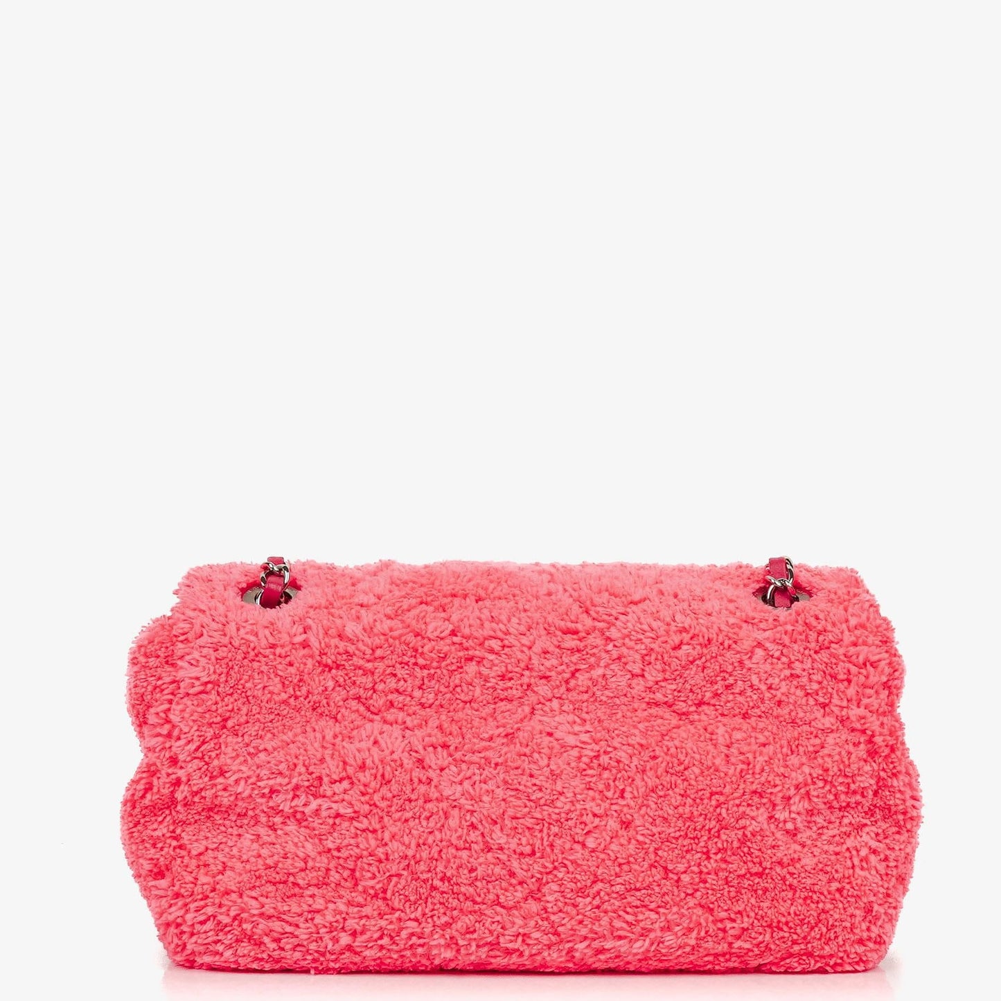 Chanel Mittlere Coco Beach Klappentasche aus gestepptem Terry-Stoff