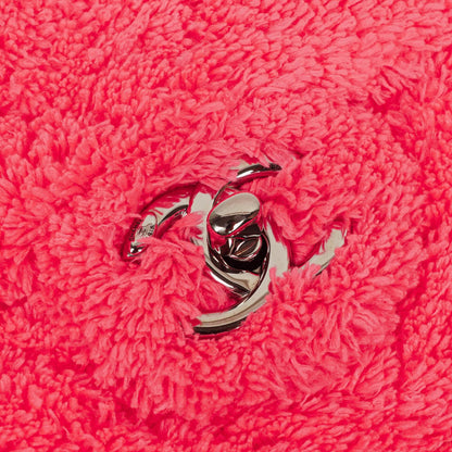 Chanel Mittlere Coco Beach Klappentasche aus gestepptem Terry-Stoff