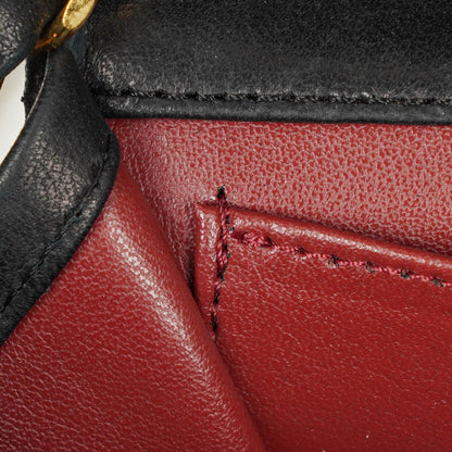 Chanel Mini Classic Full Flap Wallet on Chain WOC aus schwarzem gestepptem Lammleder mit 24K vergoldeter Hardware