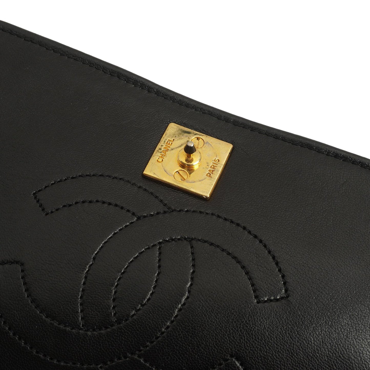 Chanel Mini Classic WOC Schwarz Gequiltetes Lammleder Full Flap Wallet on Chain mit 24K Gold Hardware