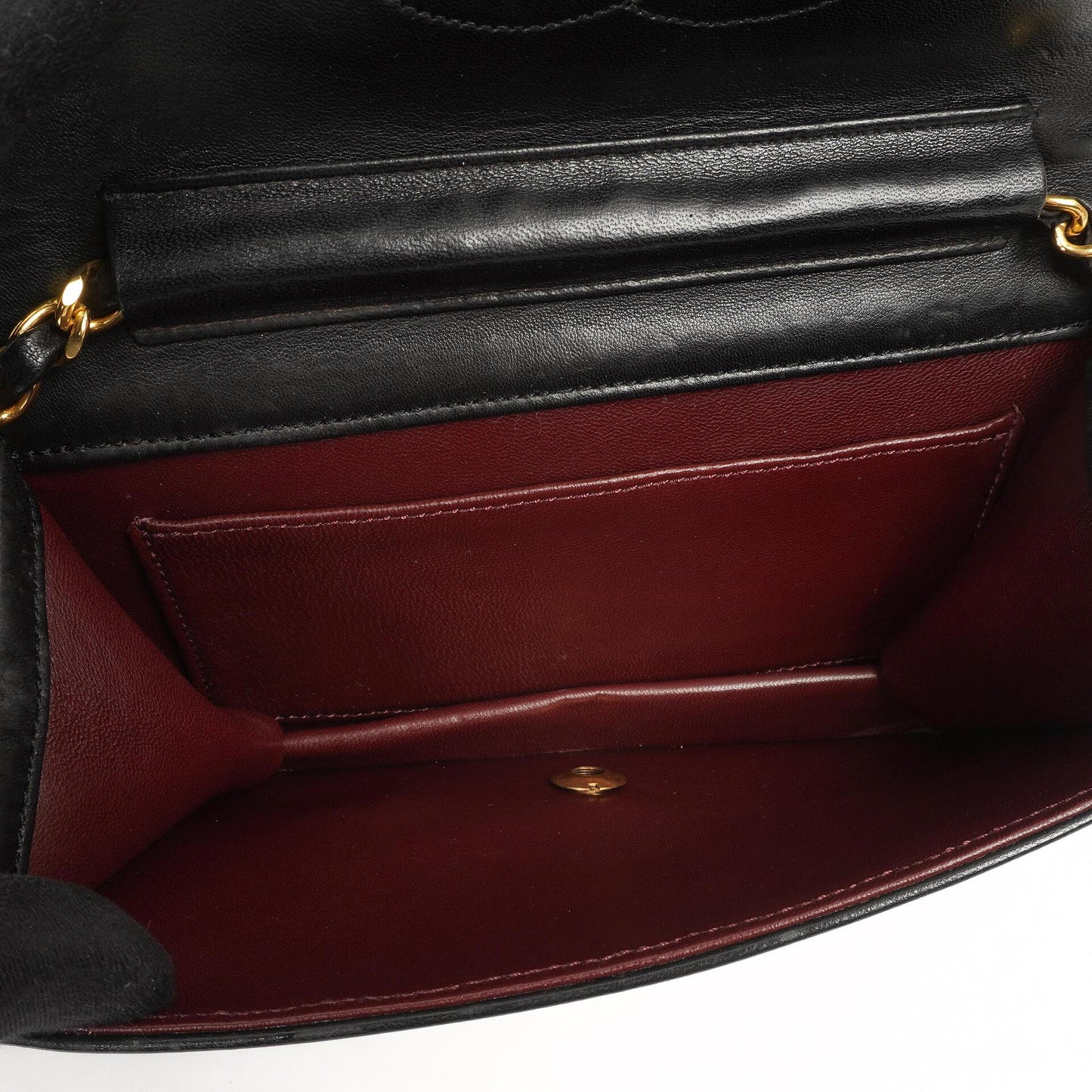 Chanel Mini Classic WOC Schwarz Gequiltetes Lammleder Full Flap Wallet on Chain mit 24K Gold Hardware