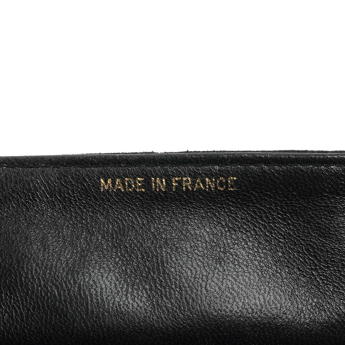 Chanel Mini Diana Bijoux Chain Vintage Flap Tasche aus schwarzem gestepptem Wildleder mit 24K vergoldeten Beschlägen (1989–1991)