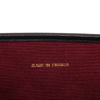 Chanel Mini Klapptasche Schwarze gesteppte Lammleder mit 24K vergoldeten Beschlägen Gut