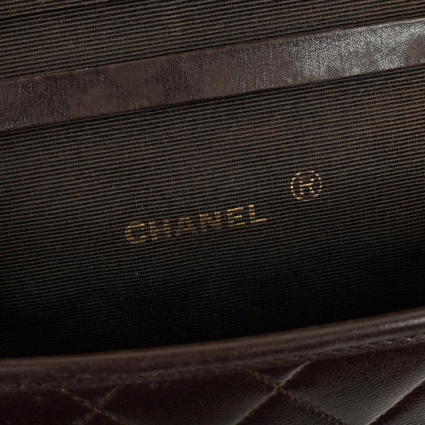 Chanel Mini Flap Tasche Braun Gestepptes Lammleder Mit 24K Vergoldeten Beschlägen