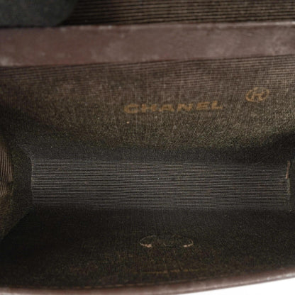 Chanel Mini Flap Tasche Braun Gestepptes Lammleder Mit 24K Vergoldeten Beschlägen