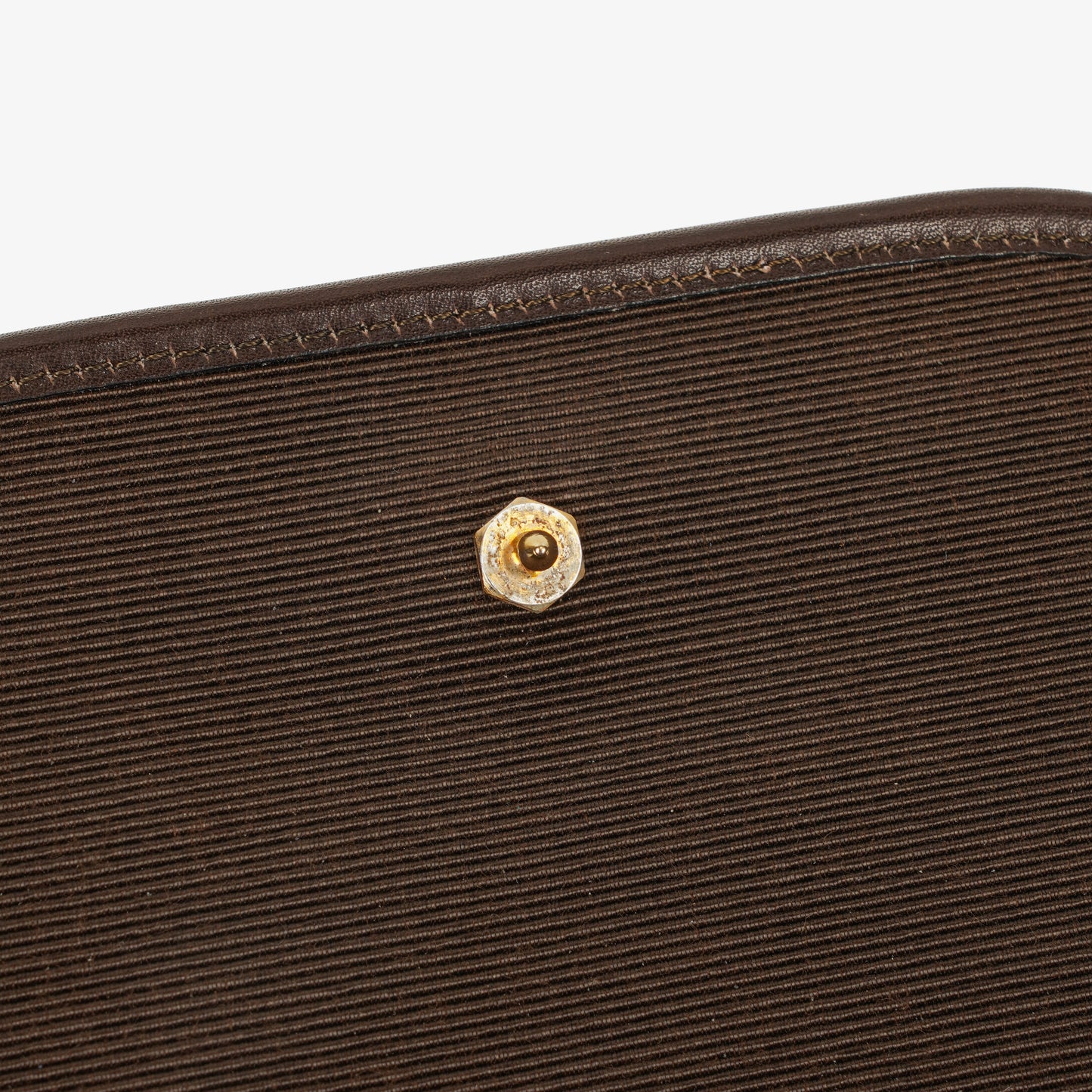 Chanel Mini Flap Tasche aus braunem gestepptem Lammleder mit 24K-vergoldeten Beschlägen
