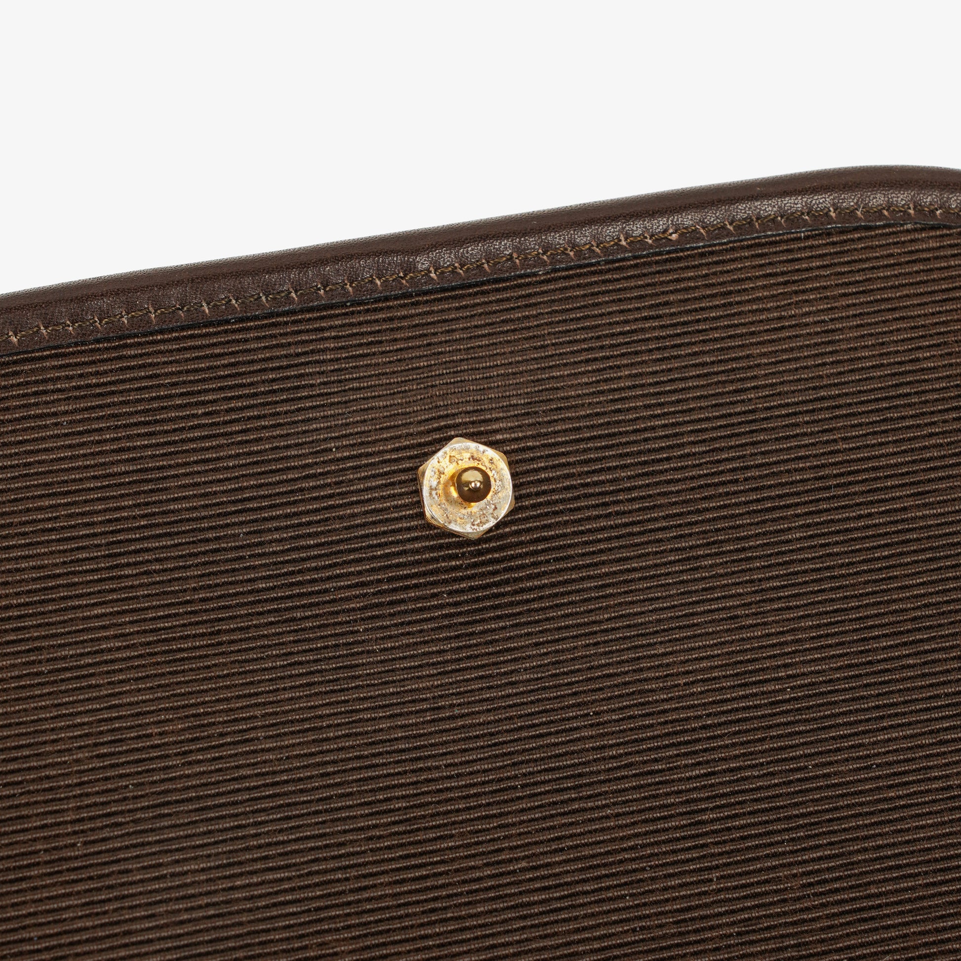 Chanel Mini Flap Tasche aus braunem gestepptem Lammleder mit 24K-vergoldeten Beschlägen