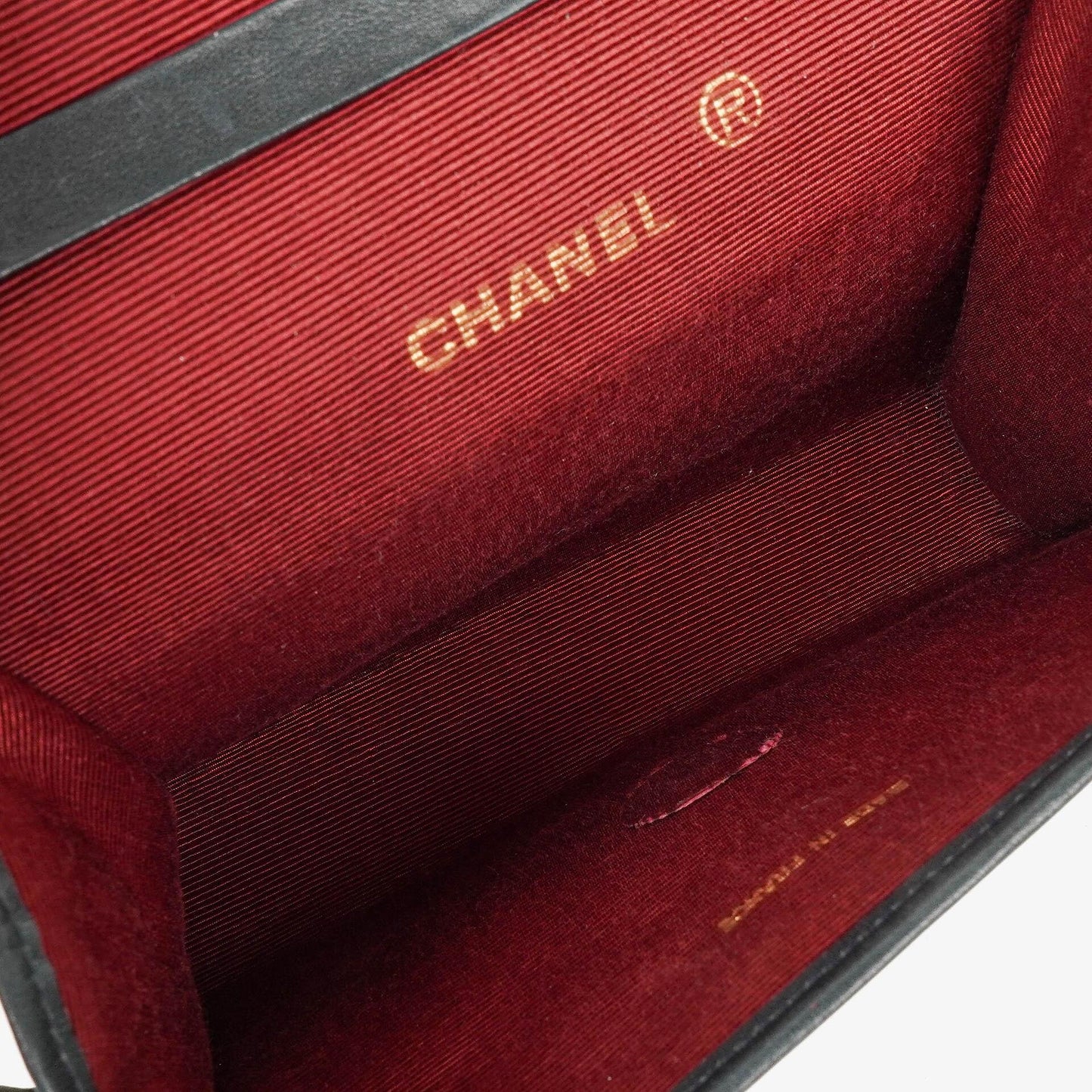 Chanel Mini Klappe Navy Jersey mit 24K vergoldeter Hardware
