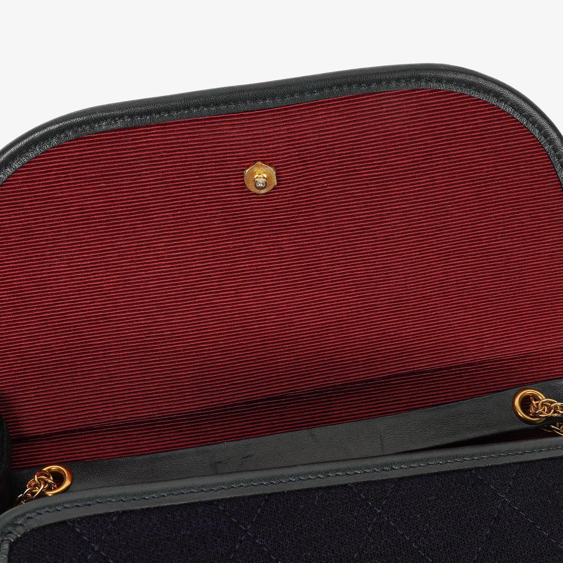 Chanel Mini Klappe Navy Jersey mit 24K vergoldeter Hardware