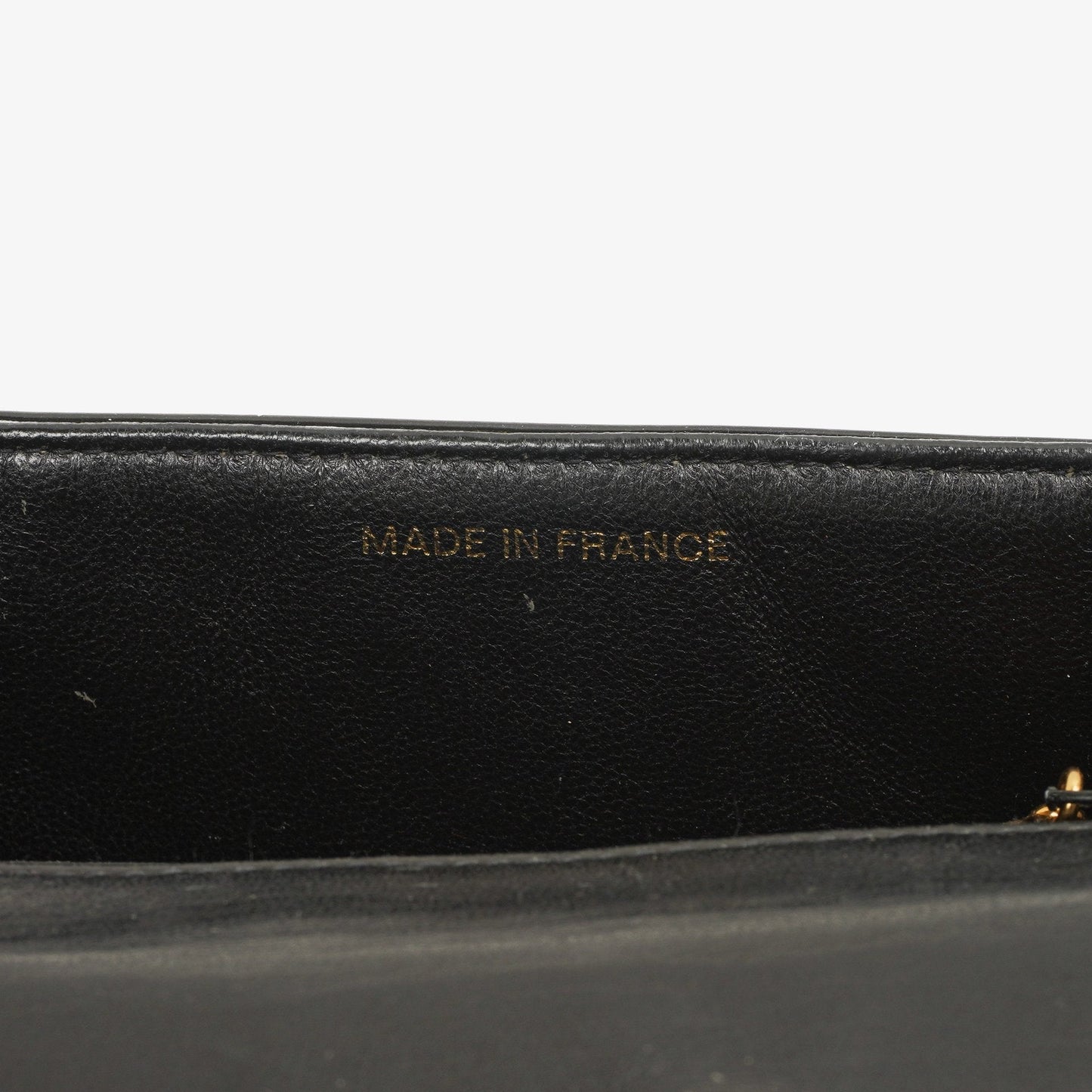 Chanel Mini Square Flap Bag aus schwarzem horizontal gestepptem Lackleder mit 24K vergoldeter Hardware