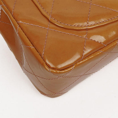 Chanel Mini Rectangular Flap Tasche aus gestepptem Lackleder