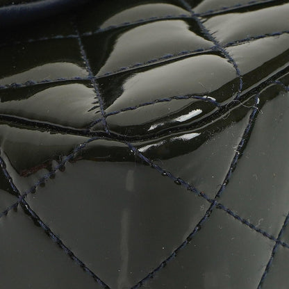 Chanel Mini Rechteckige Klappentasche In Gepolstertem Lackleder Mit Silberfarbener Hardware, 2013-2014