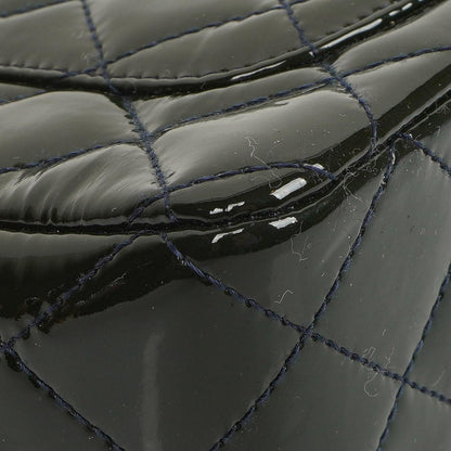 Chanel Mini Rechteckige Klappentasche In Gepolstertem Lackleder Mit Silberfarbener Hardware, 2013-2014