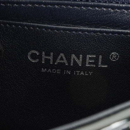 Chanel Mini Rechteckige Klappentasche In Gepolstertem Lackleder Mit Silberfarbener Hardware, 2013-2014