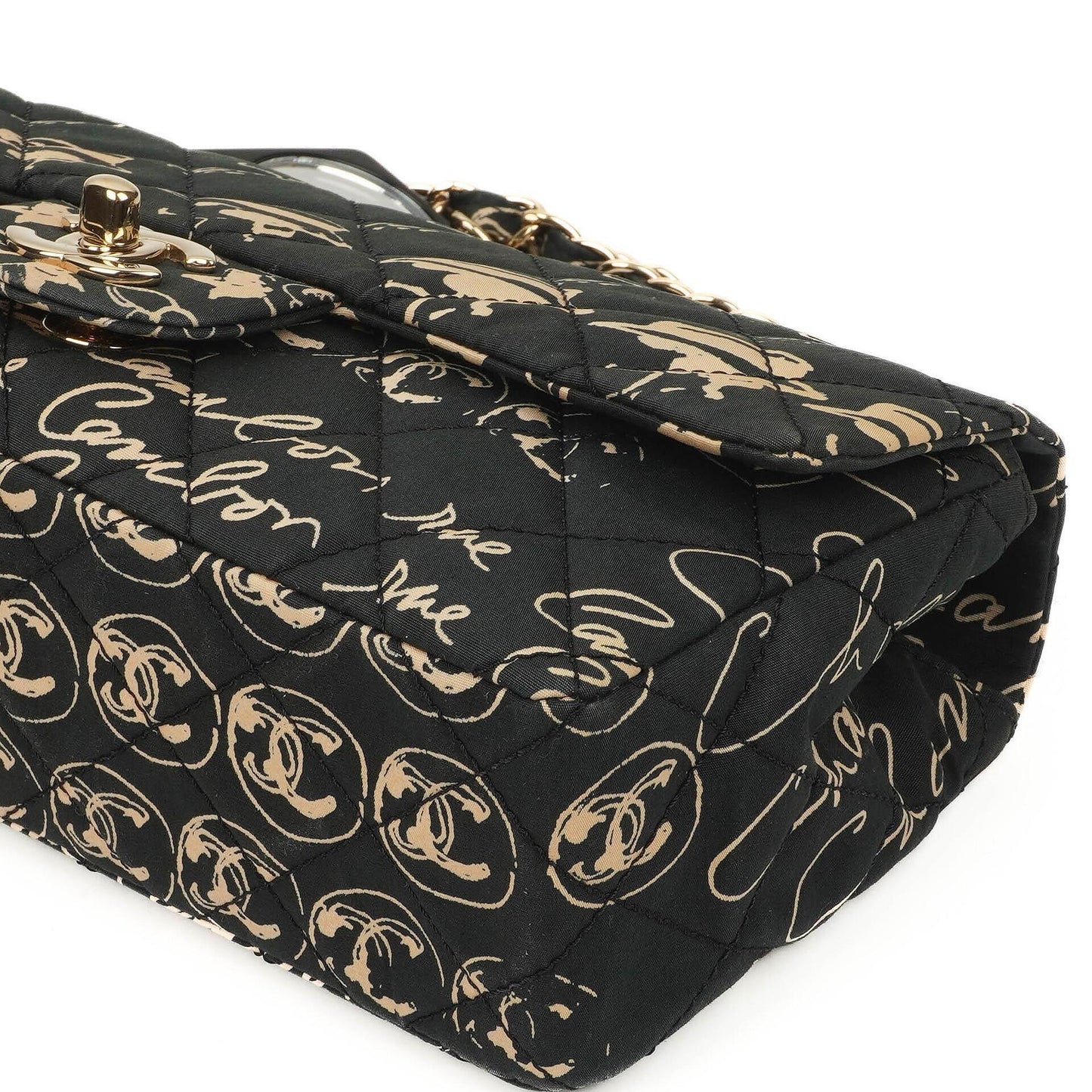 Chanel Mini Rechteckige Bedruckte Cambon Single Flap Tasche Mit 24K Vergoldeten Beschlägen