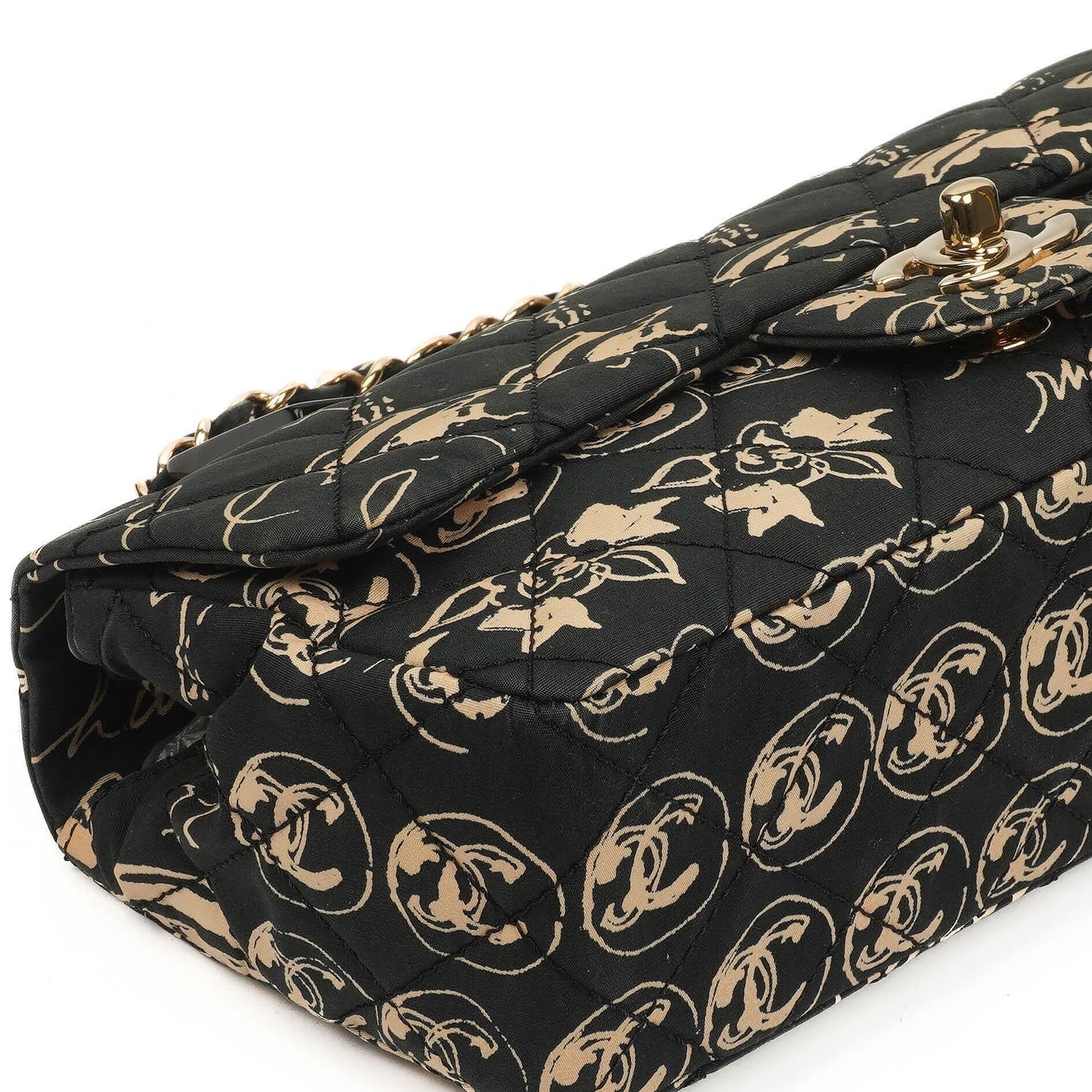 Chanel Mini Rechteckige Bedruckte Cambon Single Flap Tasche Mit 24K Vergoldeten Beschlägen
