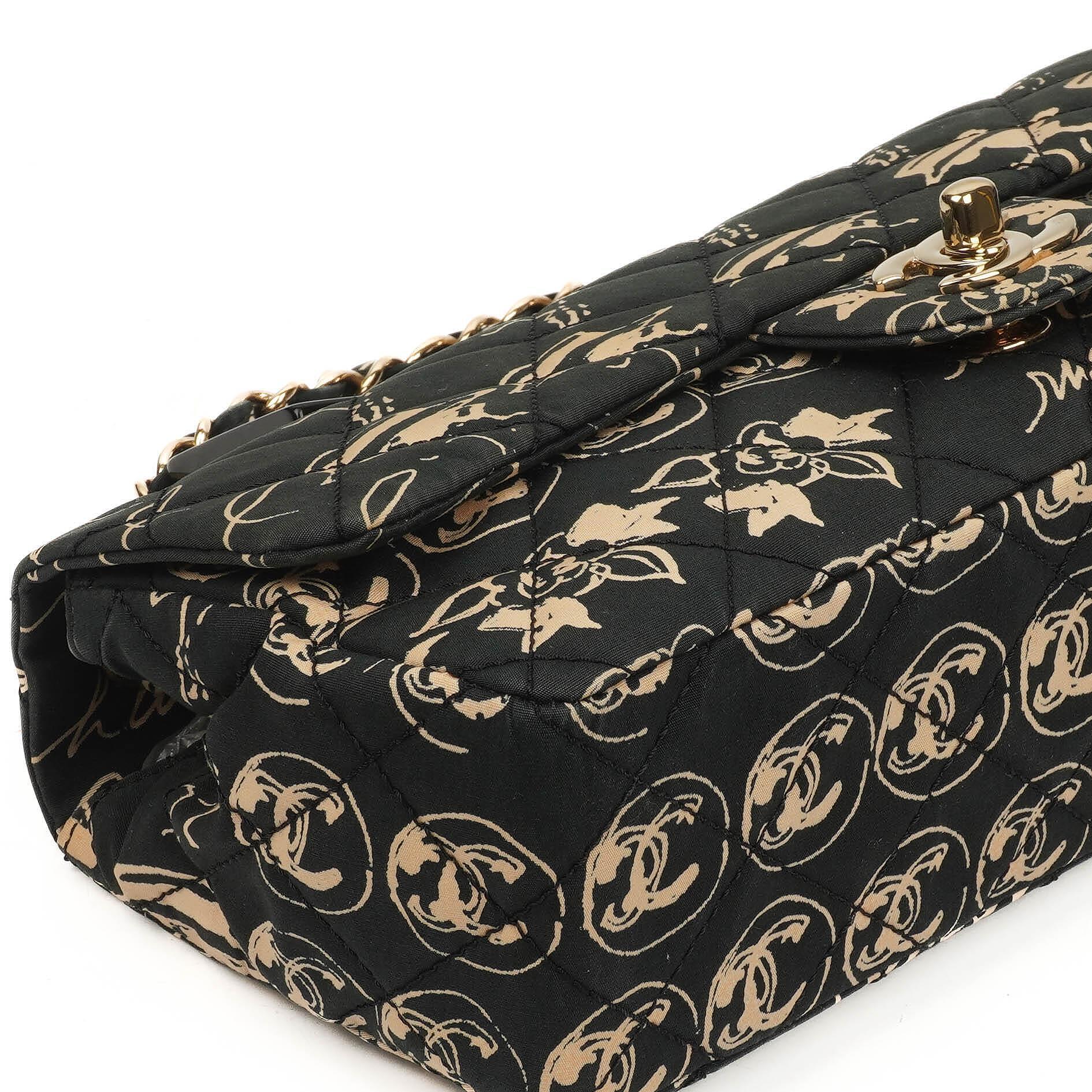 Chanel Mini Rechteckige Bedruckte Cambon Single Flap Tasche Mit 24K Vergoldeten Beschlägen