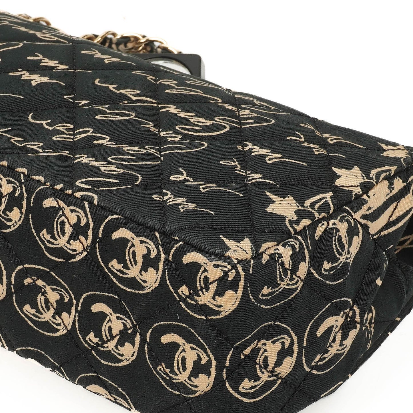 Chanel Mini Rechteckige Bedruckte Cambon Single Flap Tasche Mit 24K Vergoldeten Beschlägen