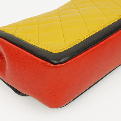 Chanel Tri-Color Medium Graphic Flap Bag aus mehrfarbigem Lammleder