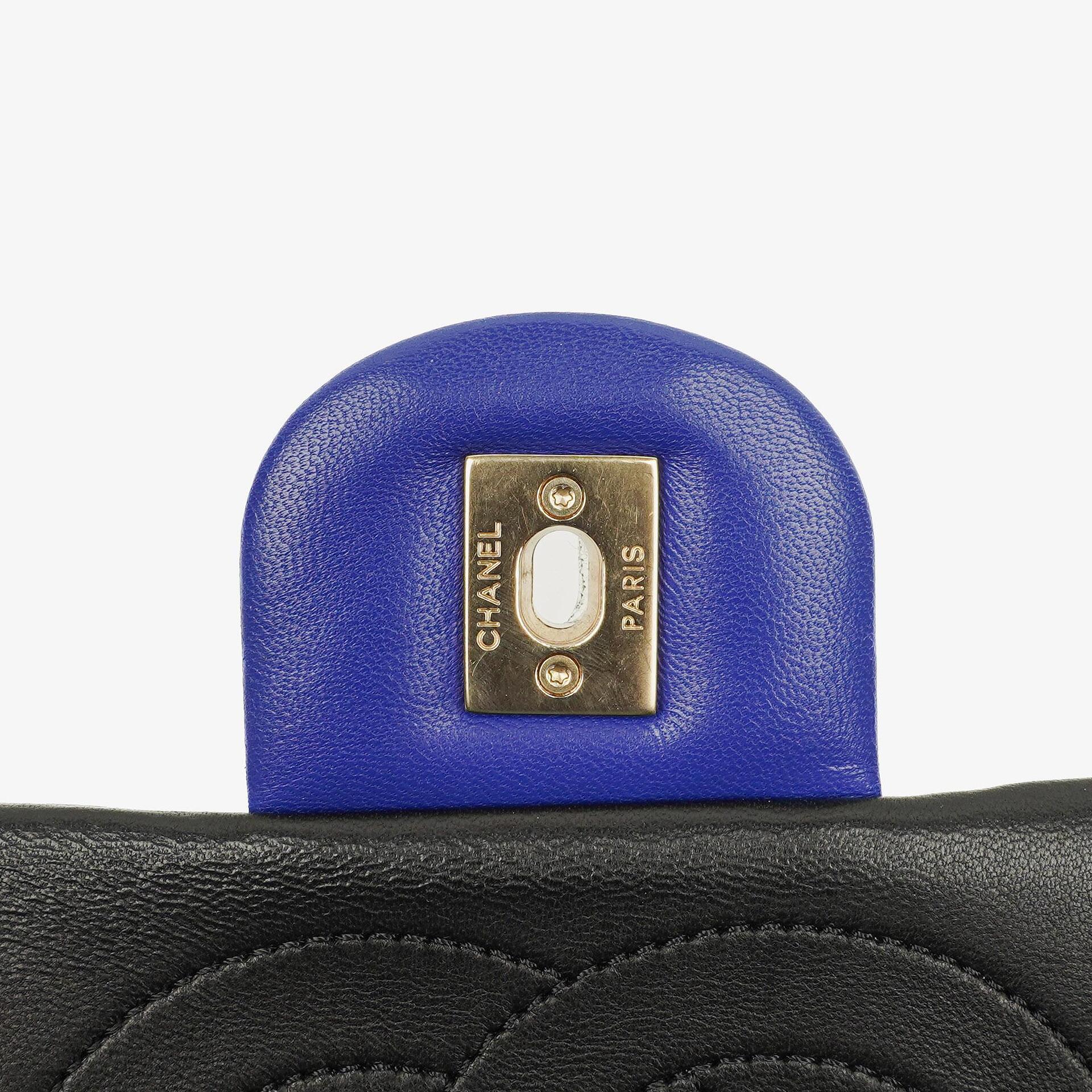 Chanel Tri-Color Medium Graphic Flap Bag aus mehrfarbigem Lammleder