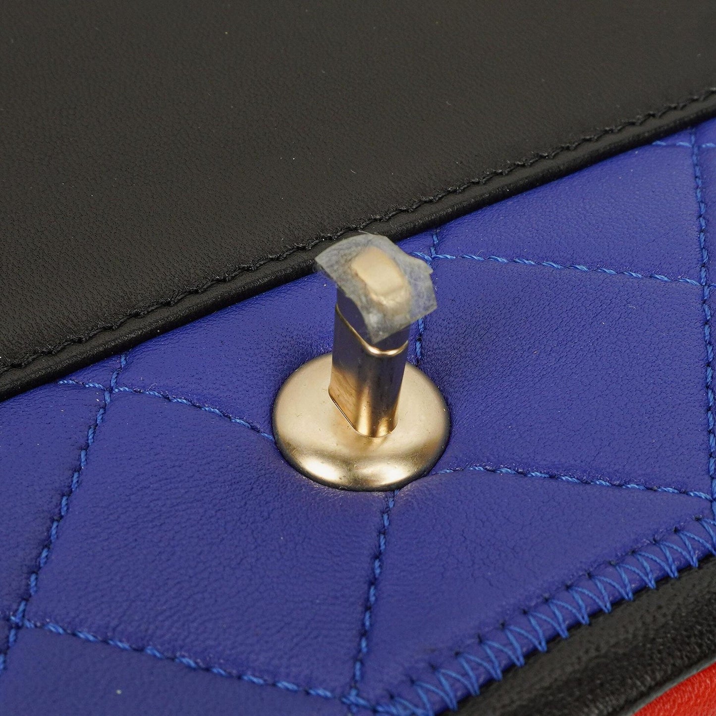 Chanel Tri-Color Medium Graphic Flap Bag aus mehrfarbigem Lammleder