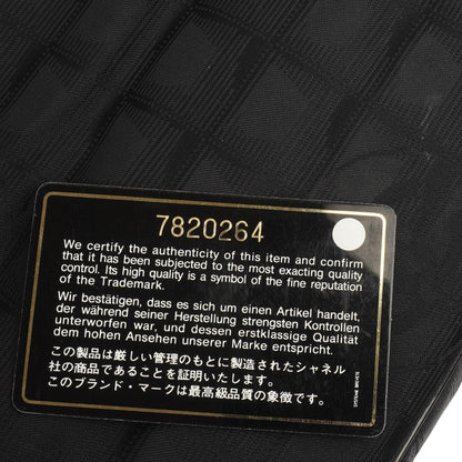 Chanel New Travel Line PM Tote Tasche Schwarz Nylon