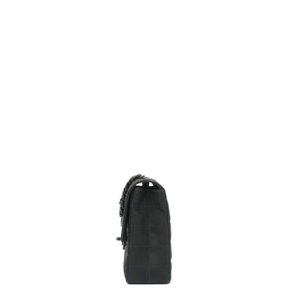 Chanel Nylon Travel Line Medium Classic Flap Bag So Black