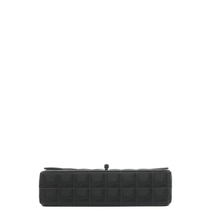Chanel Nylon Travel Line Medium Classic Flap Bag So Black
