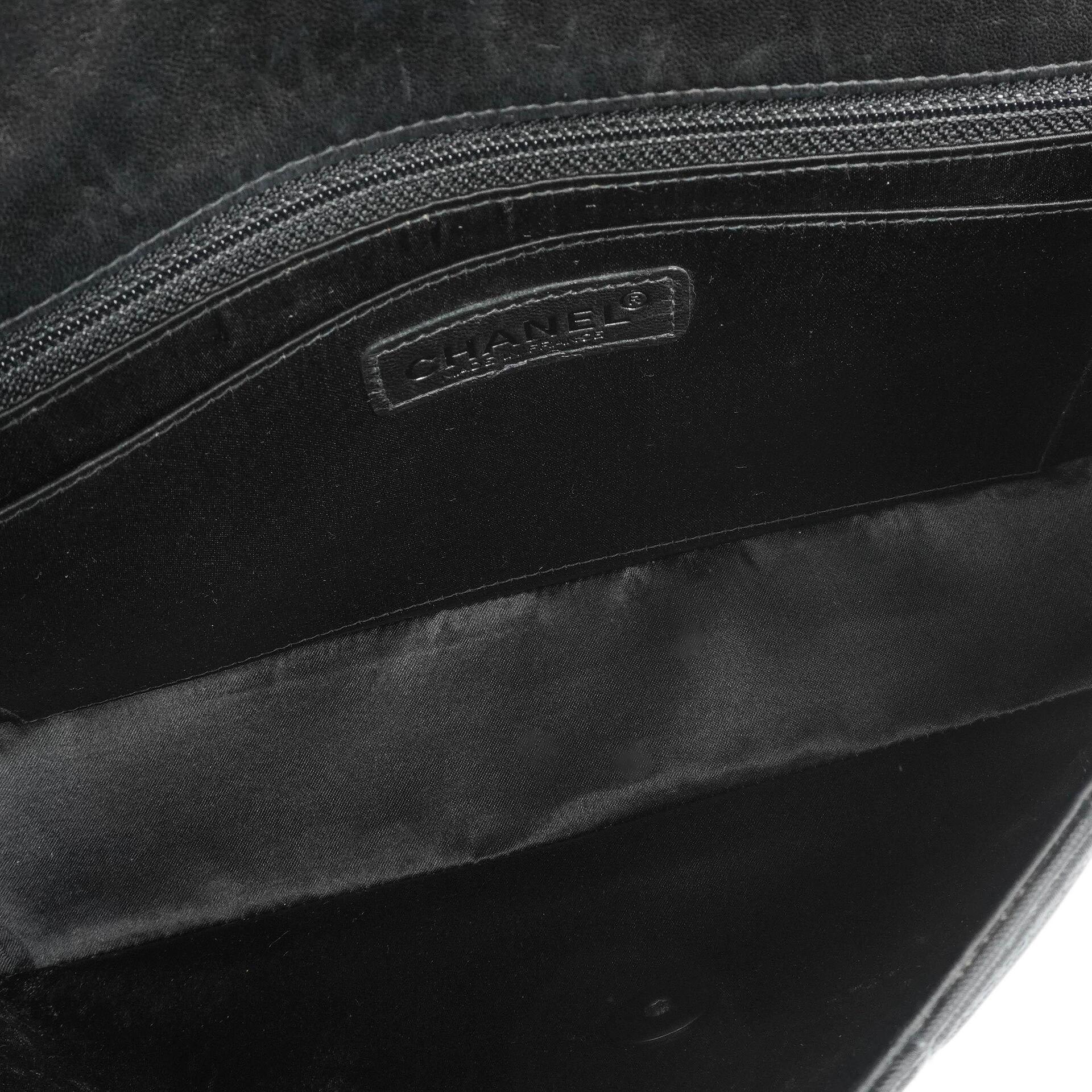 Chanel Nylon Travel Line Medium Classic Flap Bag So Black