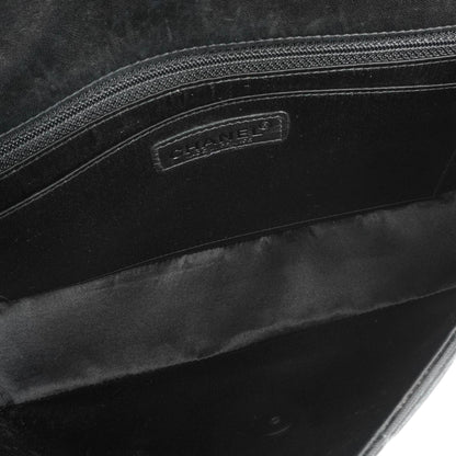 Chanel Nylon Travel Line Medium Classic Flap Bag So Black