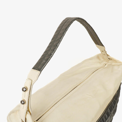 Chanel Paris-Biarritz Silber und Creme Große Hobo Tasche