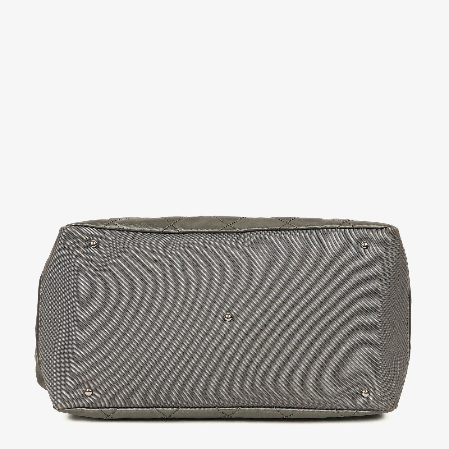 Chanel Paris-Biarritz Silber und Creme Große Hobo Tasche
