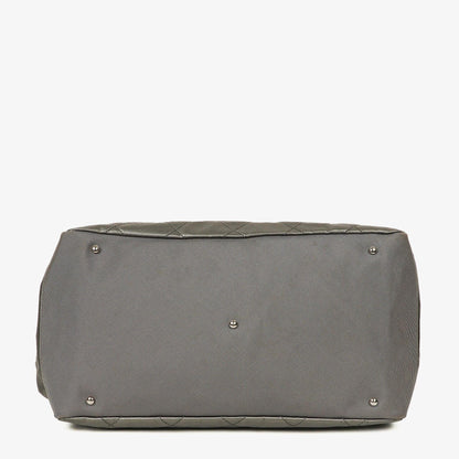 Chanel Paris-Biarritz Silber und Creme Große Hobo Tasche
