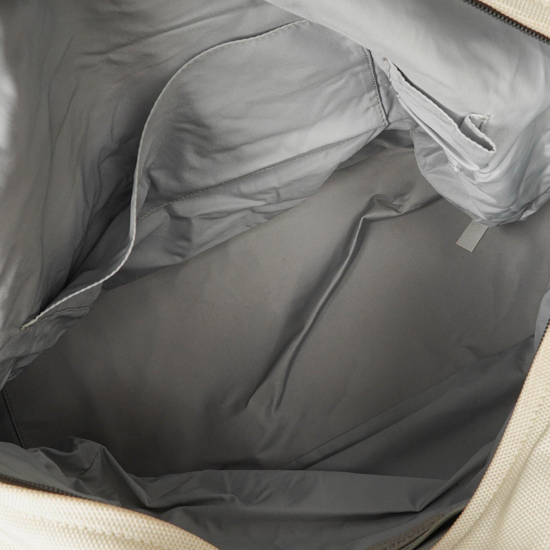 Chanel Paris-Biarritz Silber und Creme Große Hobo Tasche