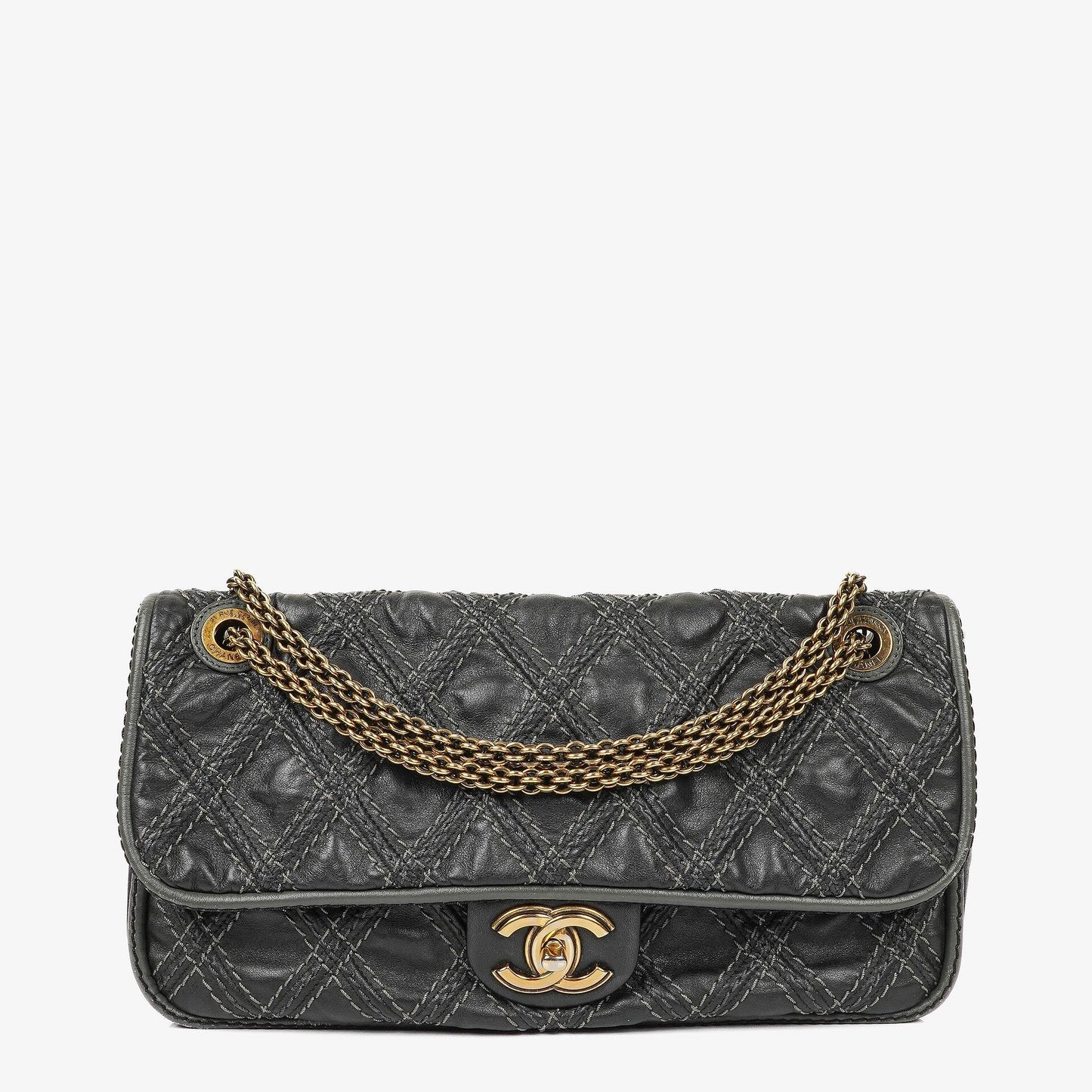 Chanel Paris-Bombay Schwarze Triptychon Klappentasche