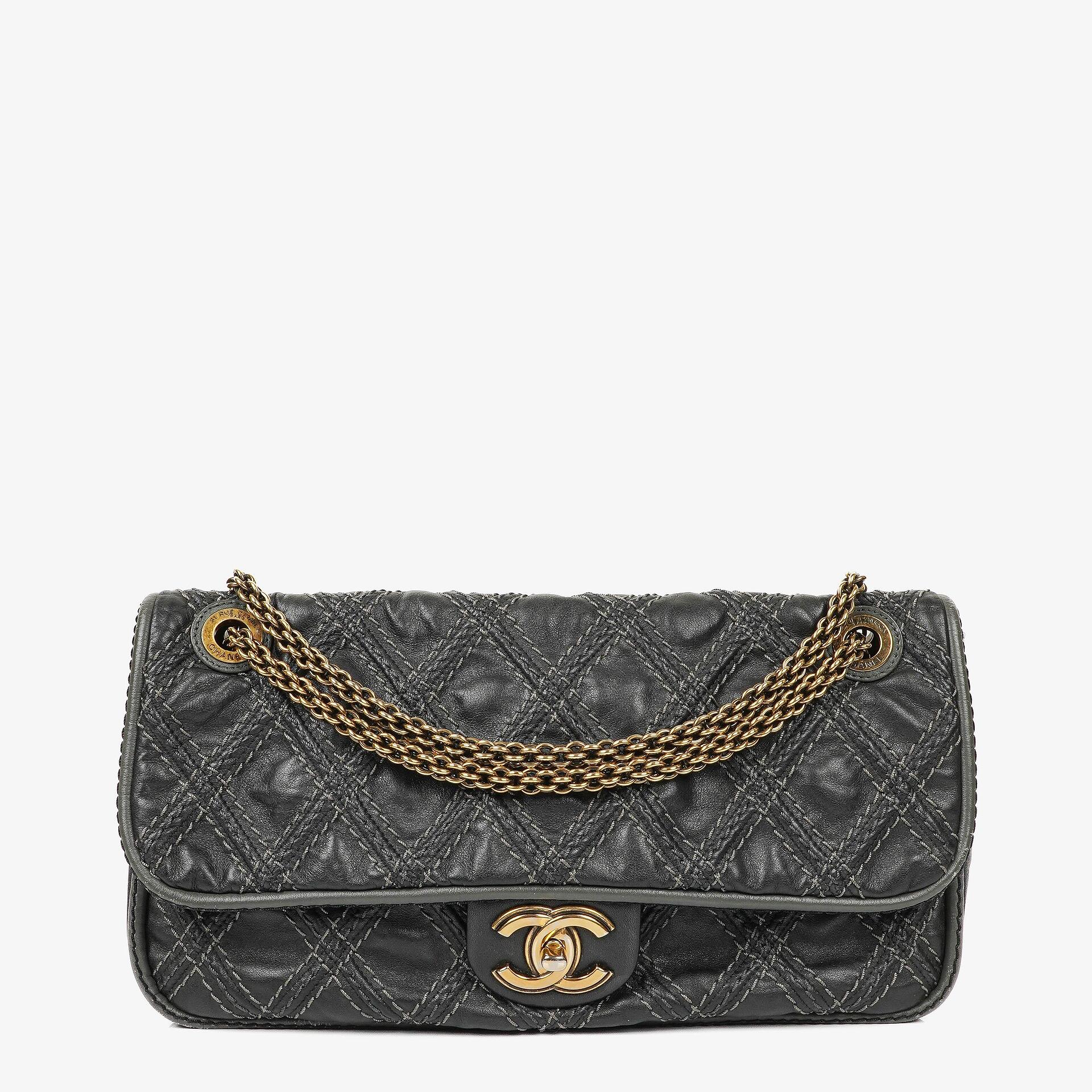 Chanel Paris-Bombay Schwarze Triptychon Klappentasche