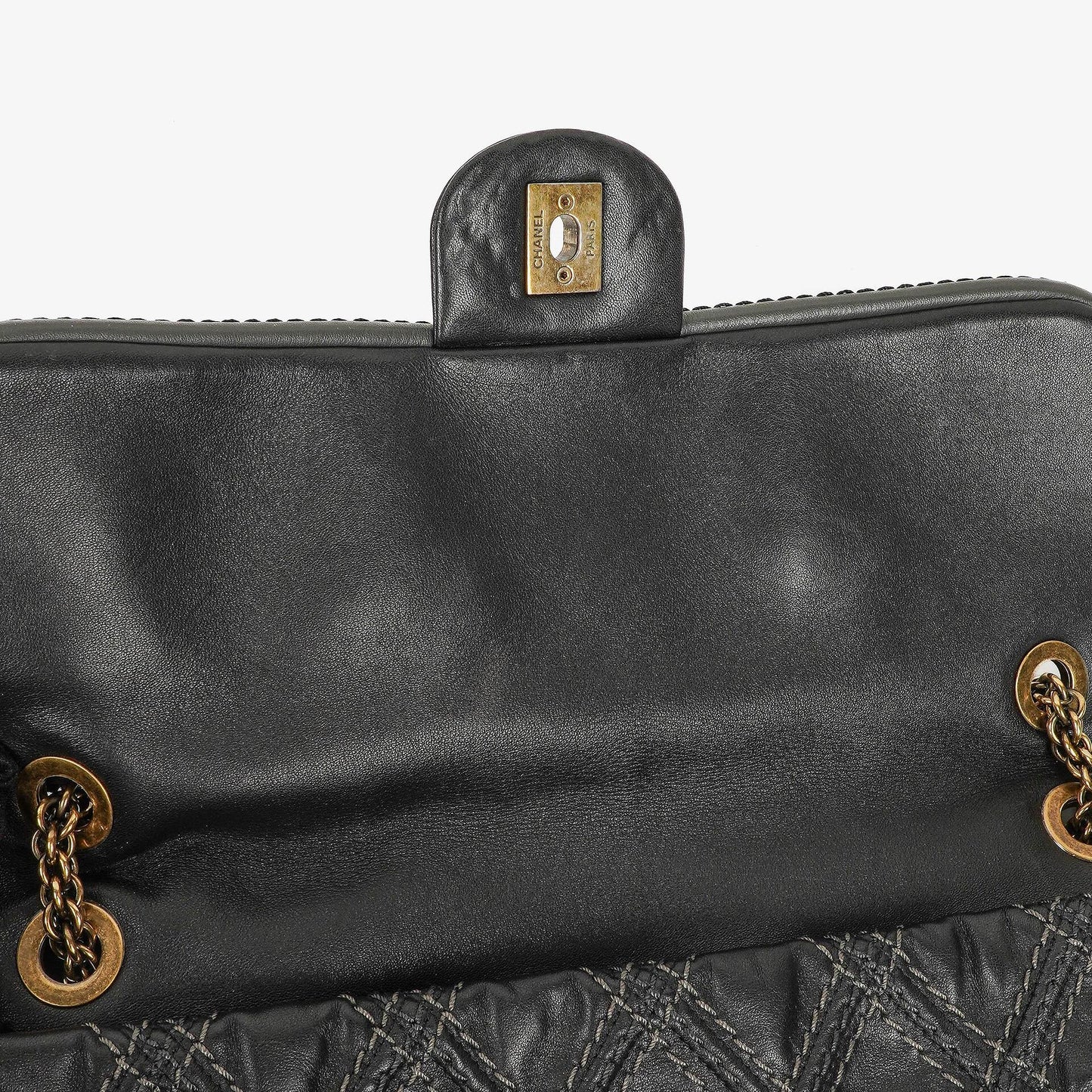 Chanel Paris-Bombay Schwarze Triptychon Klappentasche