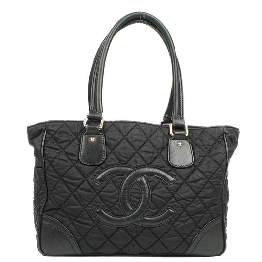 Chanel Paris New York Linie Tote Bag in Schwarz