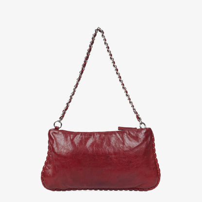 Chanel Paris-Shanghai Schultertasche aus rotem Leder